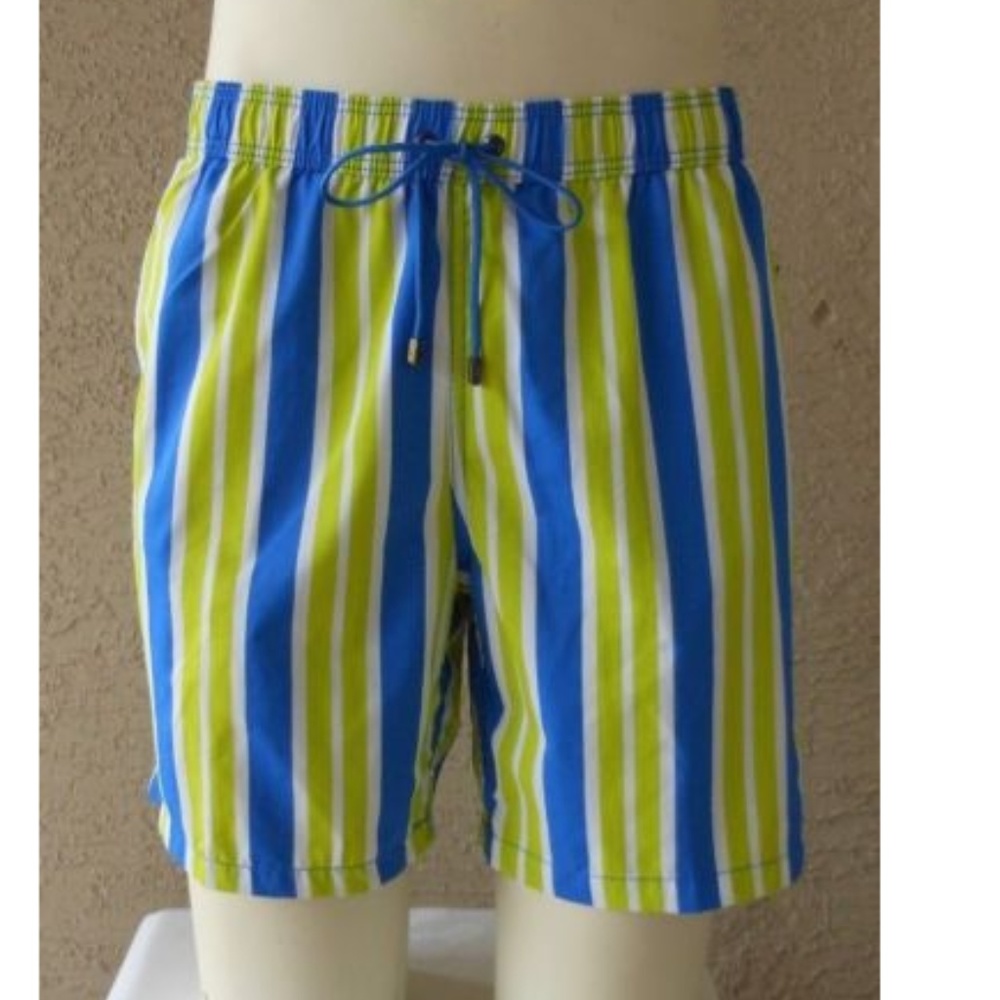 Wide Stripe Swim Shorts